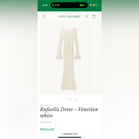 strapless open back dress Rafaella Split Dress main image 1